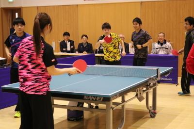 31年3月16日卓球体験の様子