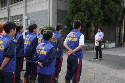 28年7月21日ボランティア活動出発式