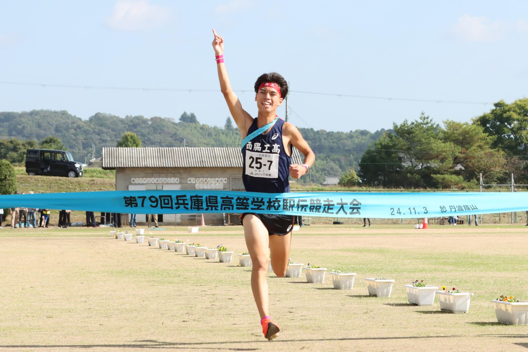 西脇工業高校男子陸上部　県大会優勝