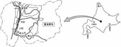 富良野市地図
