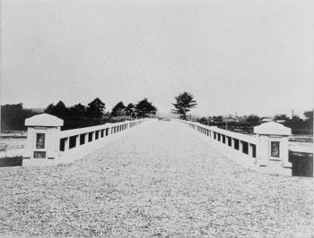 重春橋から北向きの風景（昭和3年撮影）