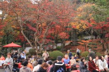 西林寺で行われる照楓会