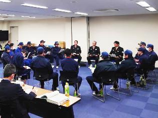 2月に開かれた第2回意見交換会には4分団から計15名の団員が出席