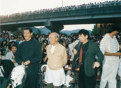 三宅一生氏、イサムノグチ氏とともに