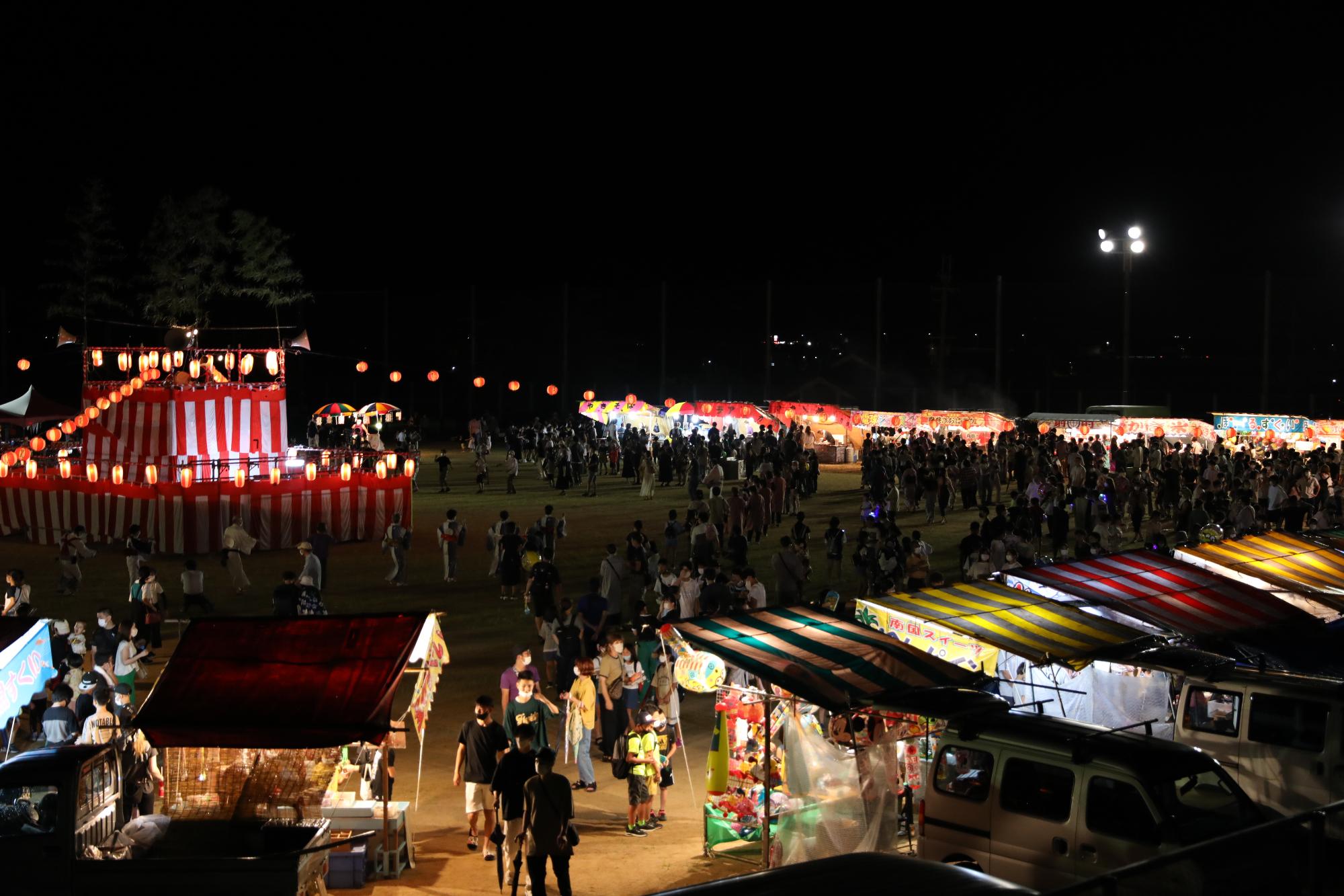 にしわき市・黒田庄夏まつりの様子