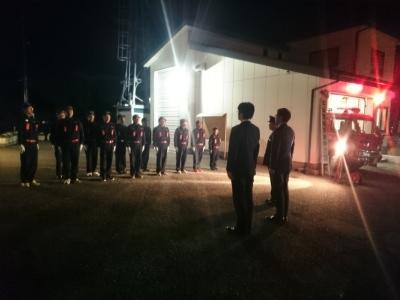消防団による年末警戒