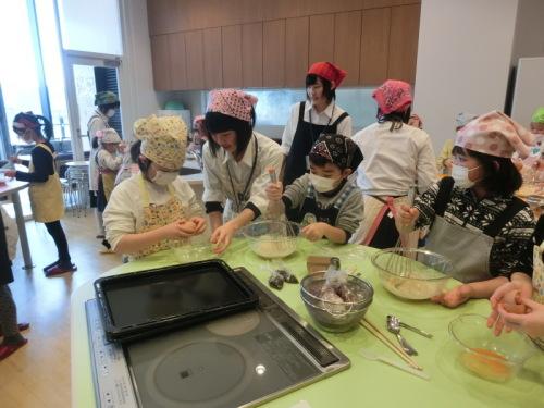 バレンタインクッキングの様子