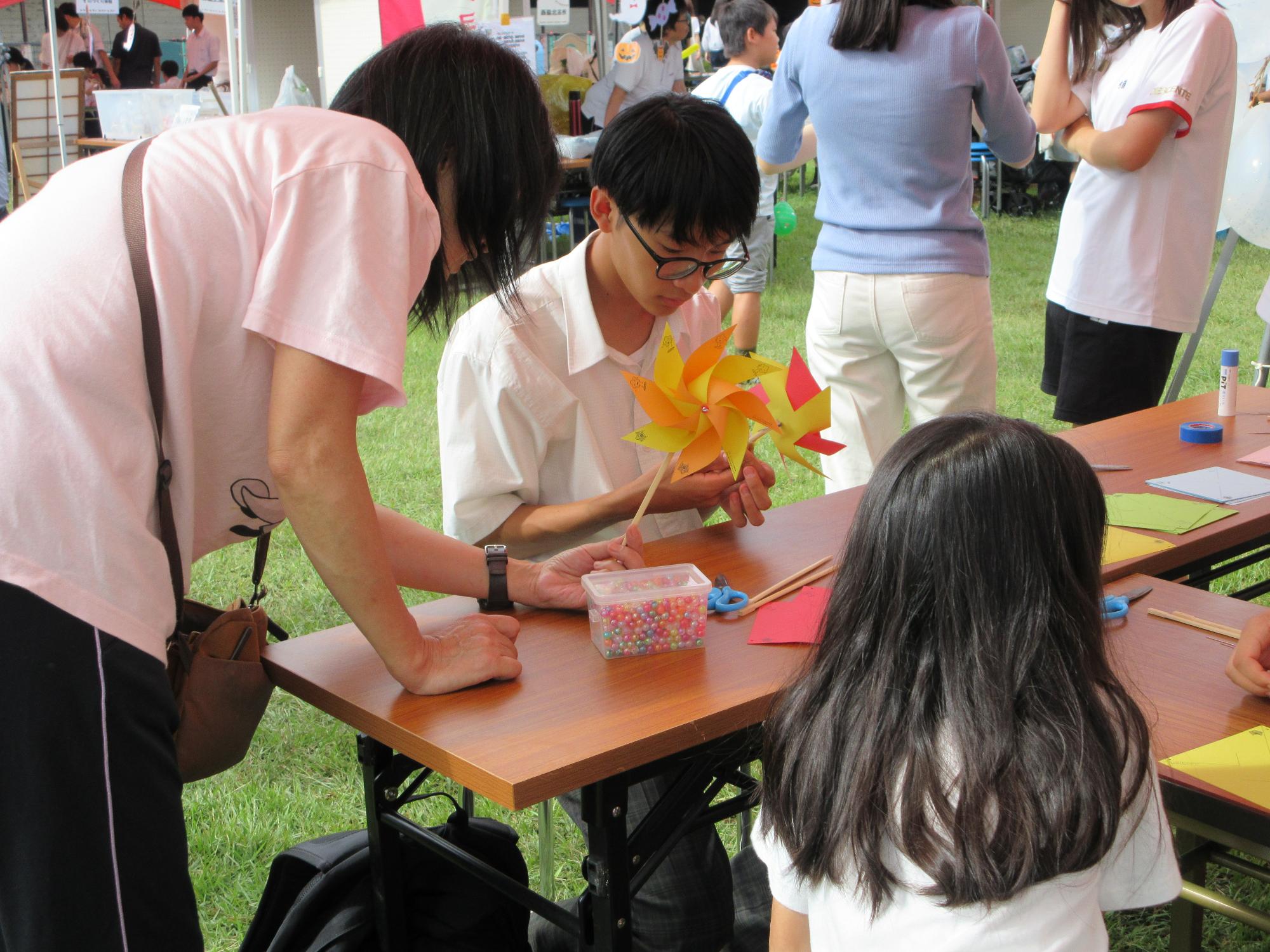 地球科学館工作ブース