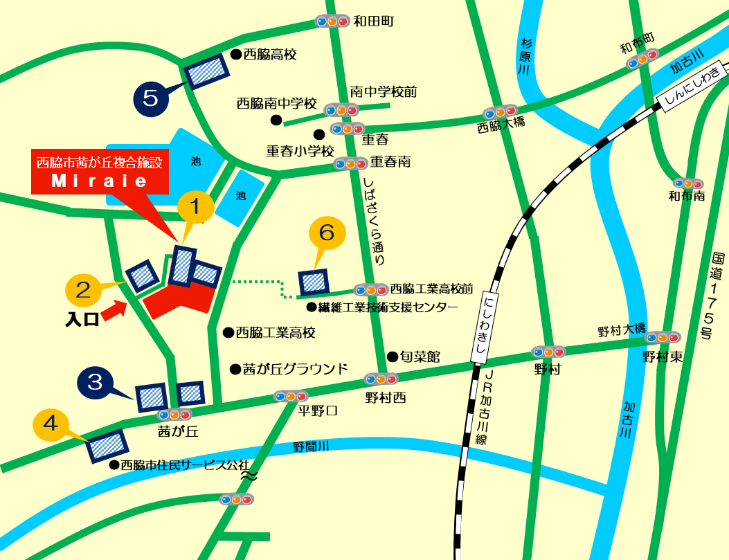 みらいえアクセスマップ