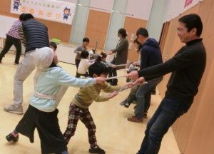 親子で忍者遊び