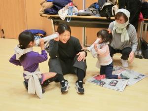 親子で忍者遊び