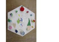 和紙の掛け時計