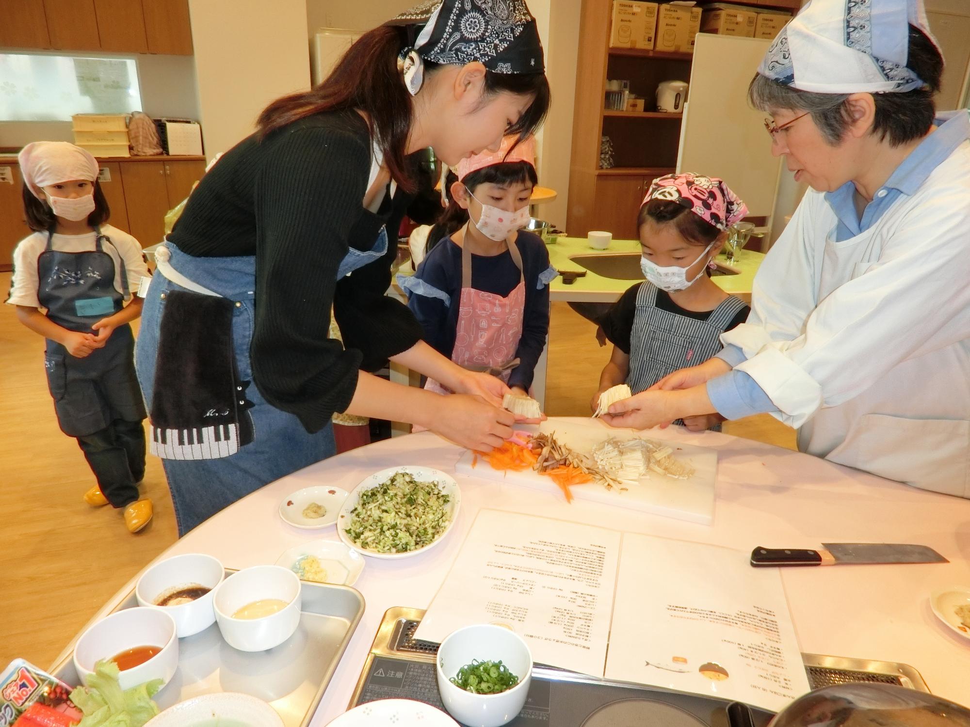 10月クッキングの様子