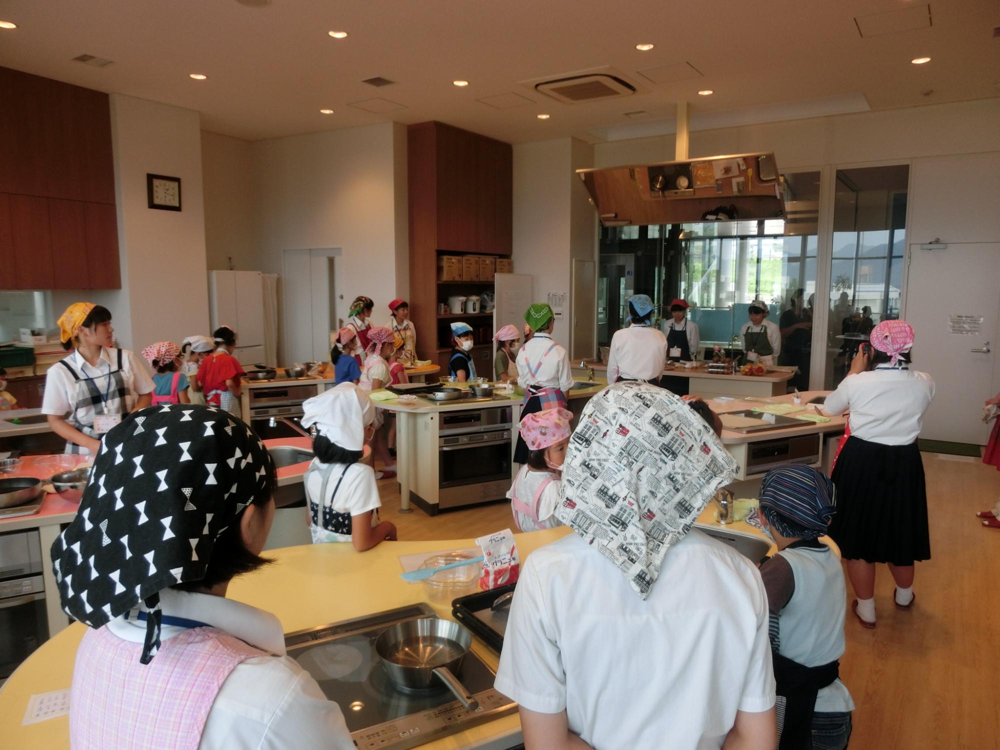 7月クッキングの様子