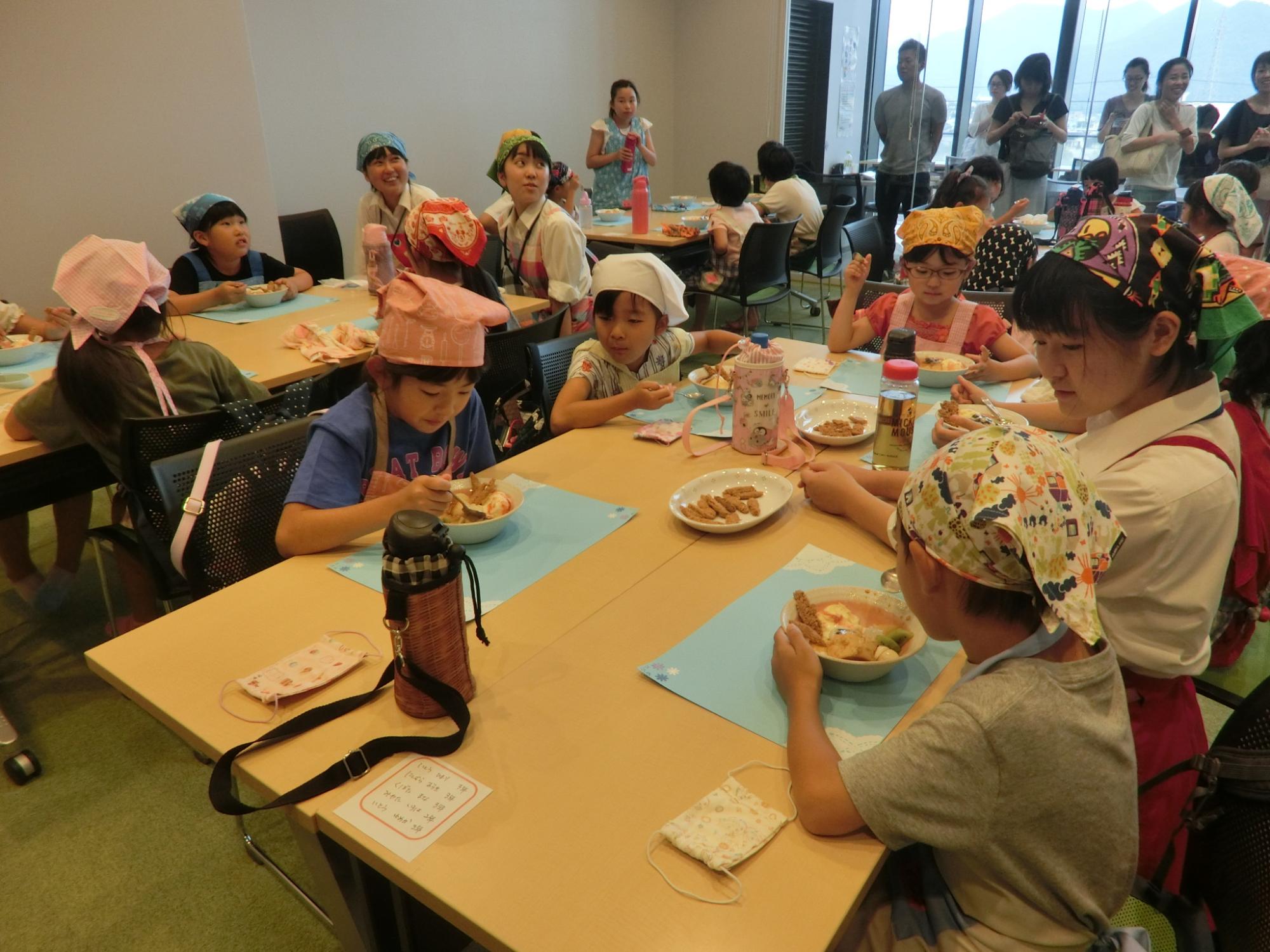 7月クッキングの様子