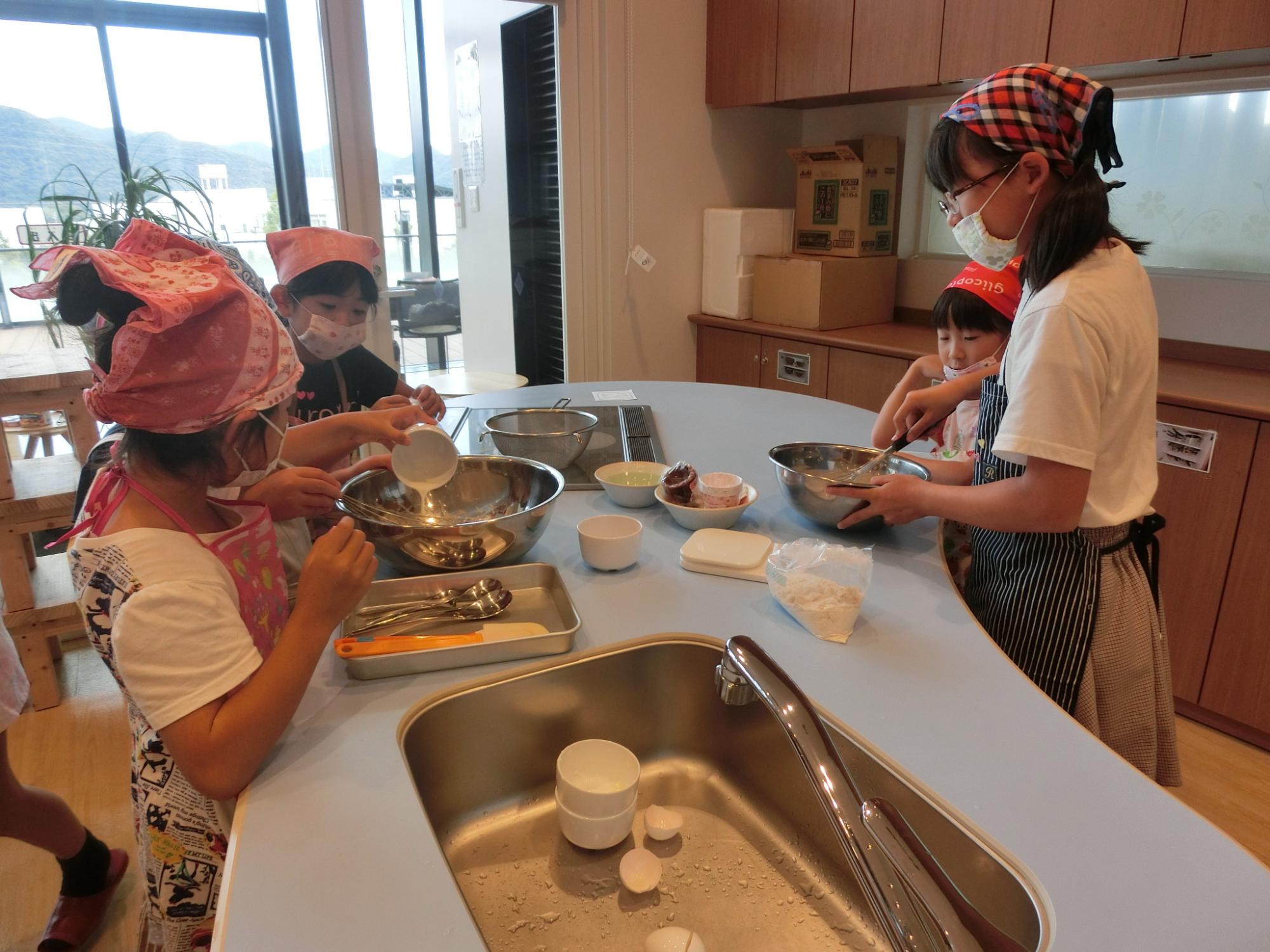 9月クッキングの様子