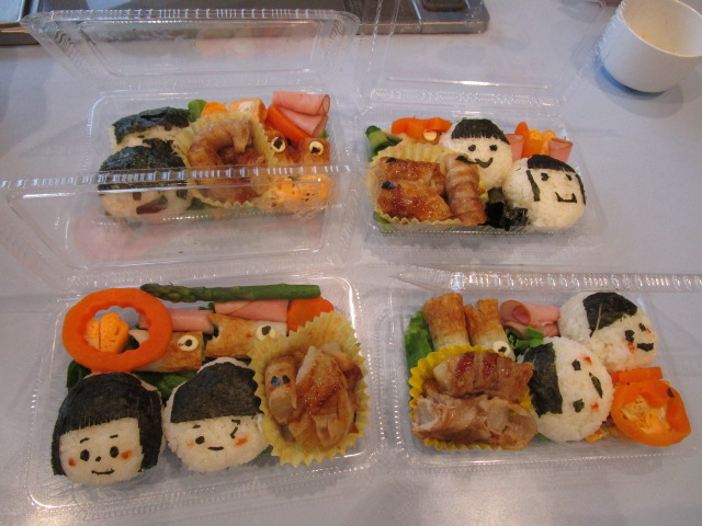 完成したお弁当