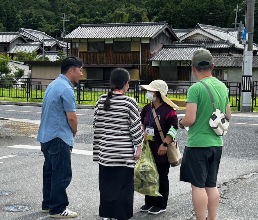 みまもり声かけ体験の様子