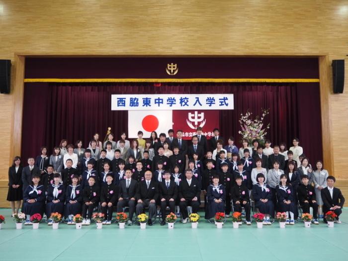 入学式集合写真