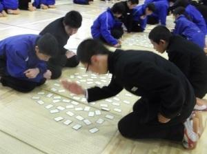 始業式・百人一首大会1