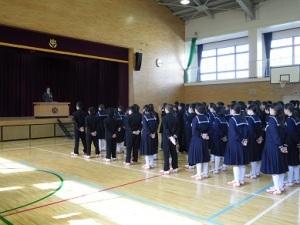 修了式・離任式2